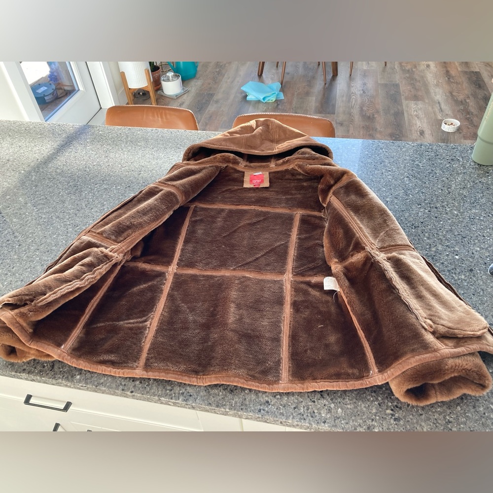ESPRIT- Shearling vintage Suede jacket - Picture 3 of 6